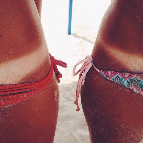 Tan lines. 